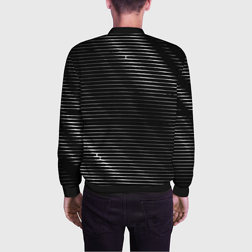 Мужской бомбер Volkswagen sport metal / 3D-Черный – фото 4