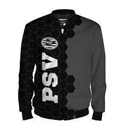 Бомбер мужской PSV sport на темном фоне по-вертикали, цвет: 3D-черный