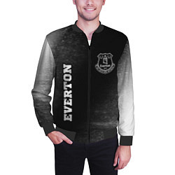 Бомбер мужской Everton sport на темном фоне вертикально, цвет: 3D-черный — фото 2