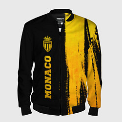 Бомбер мужской Monaco - gold gradient по-вертикали, цвет: 3D-черный