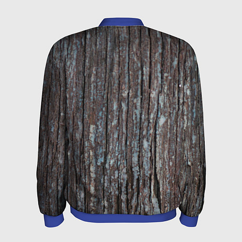 Мужской бомбер Ствол дерева / 3D-Синий – фото 2