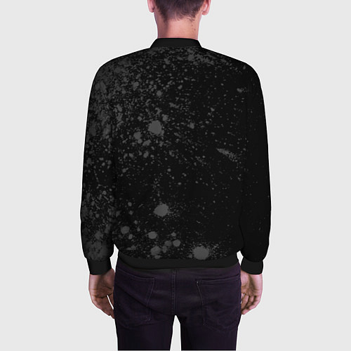 Мужской бомбер Galatasaray sport на темном фоне по-вертикали / 3D-Черный – фото 4
