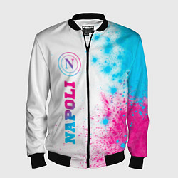 Мужской бомбер Napoli neon gradient style по-вертикали