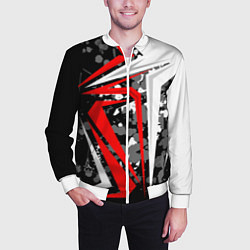 Бомбер мужской Extreme geometry, цвет: 3D-белый — фото 2