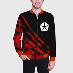 Бомбер мужской Jeep sport grunge, цвет: 3D-красный — фото 2