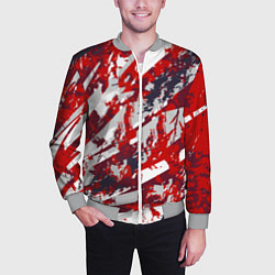 Бомбер мужской Абстрактный узор с концепцией, цвет: 3D-меланж — фото 2