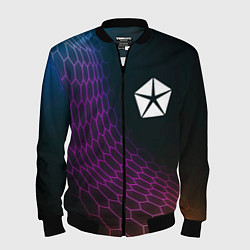 Бомбер мужской Jeep neon hexagon, цвет: 3D-черный