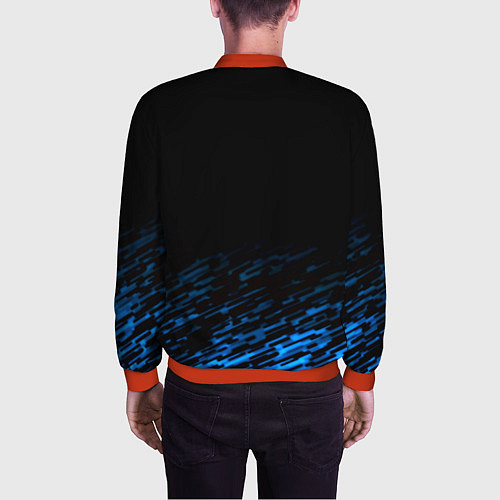 Мужской бомбер Napoli fc club texture / 3D-Красный – фото 4