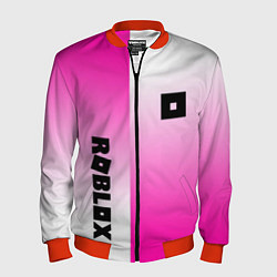 Бомбер мужской Roblox geometry gradient, цвет: 3D-красный
