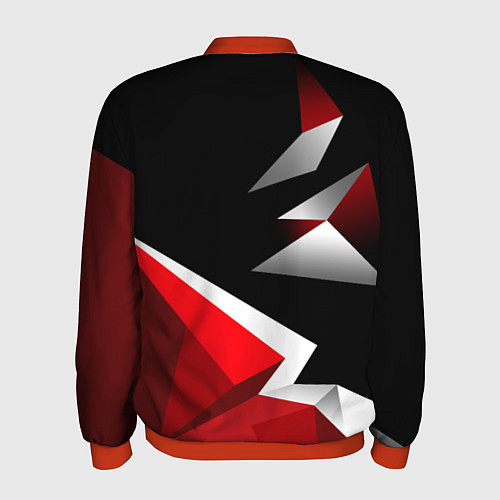 Мужской бомбер Russia uniform - красный и черный / 3D-Красный – фото 2
