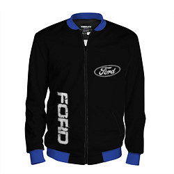 Мужской бомбер Ford logo white steel