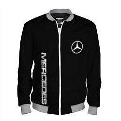 Мужской бомбер Mercedes benz logo white auto