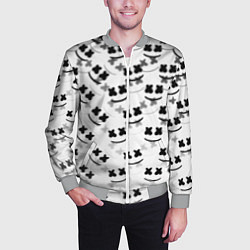 Бомбер мужской Marshmello dj pattern, цвет: 3D-меланж — фото 2