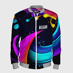 Бомбер мужской Neon abstraction - Milano, цвет: 3D-меланж