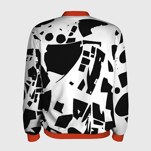 Мужской бомбер New York yankees - abstraction / 3D-Красный – фото 2