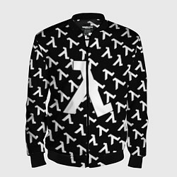 Мужской бомбер Half liife logo pattern