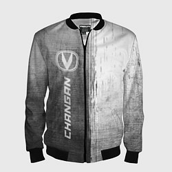 Бомбер мужской Changan - grey gradient по-вертикали, цвет: 3D-черный