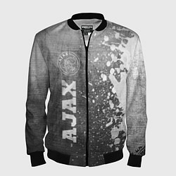Бомбер мужской Ajax - grey gradient по-вертикали, цвет: 3D-черный
