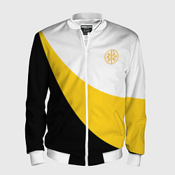 Мужской бомбер Сокрушу пред ним врагов его малый желтый КЦК Никол