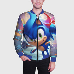 Бомбер мужской Sonic 1, цвет: 3D-синий — фото 2