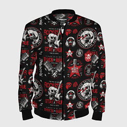 Мужской бомбер High voltage rock and roll forever