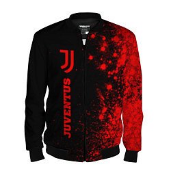 Бомбер мужской Juventus - red gradient по-вертикали, цвет: 3D-черный