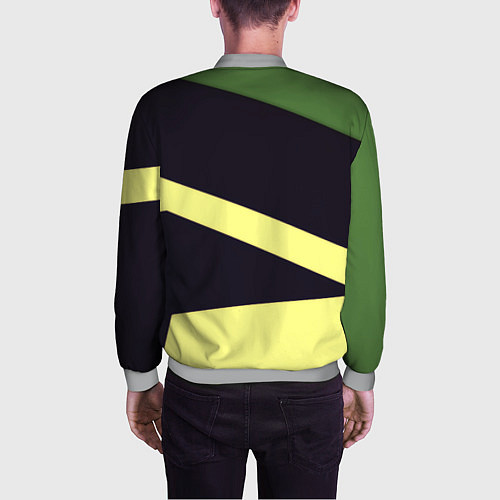 Мужской бомбер Arsenal geometry / 3D-Меланж – фото 4