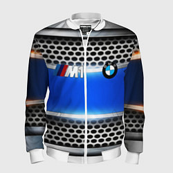 Бомбер мужской BMW metal machine, цвет: 3D-белый