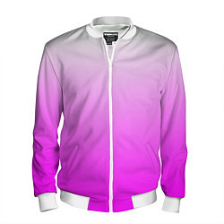 Мужской бомбер Gradient color pink