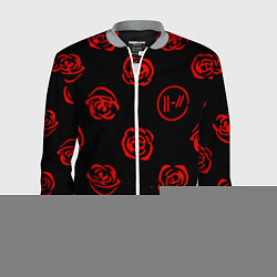 Бомбер мужской Twenty one pilots rose pattern, цвет: 3D-меланж