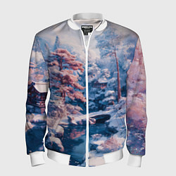 Мужской бомбер Японская зима в сельской местности