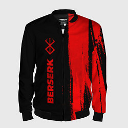 Бомбер мужской Berserk - red gradient по-вертикали, цвет: 3D-черный