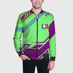 Бомбер мужской NBA geometry sport, цвет: 3D-черный — фото 2