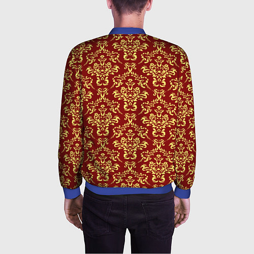 Мужской бомбер Викторианский колорит / 3D-Синий – фото 4