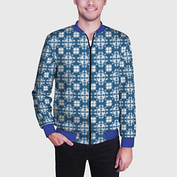 Бомбер мужской Гжельская вуаль, цвет: 3D-синий — фото 2