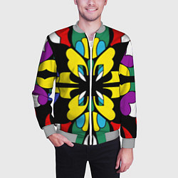 Бомбер мужской Яркий калейдоскоп, цвет: 3D-меланж — фото 2
