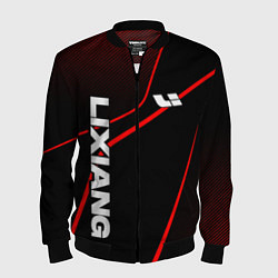 Бомбер мужской Lixiang - red line, цвет: 3D-черный