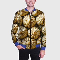 Бомбер мужской Хинкали, цвет: 3D-синий — фото 2