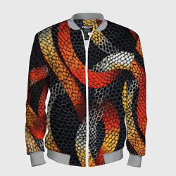 Бомбер мужской В змеях, цвет: 3D-меланж