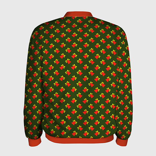 Мужской бомбер Звонкие колокольчики / 3D-Красный – фото 2