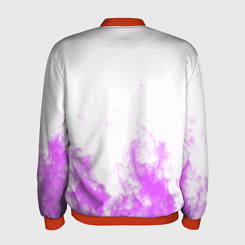 Мужской бомбер Monster energy neon flame / 3D-Красный – фото 2