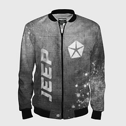 Бомбер мужской Jeep - grey gradient вертикально, цвет: 3D-черный