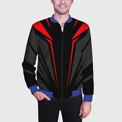 Бомбер мужской Sport uniform - red, цвет: 3D-синий — фото 2
