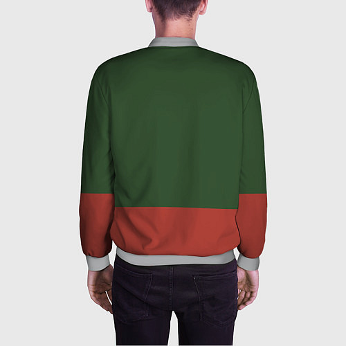 Мужской бомбер Мотострелковые войска: герб со щитом / 3D-Меланж – фото 4