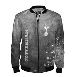 Мужской бомбер Tottenham - grey gradient вертикально