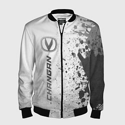 Бомбер мужской Changan - white gradient по-вертикали, цвет: 3D-черный
