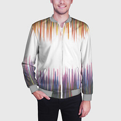 Бомбер мужской Бахрома, цвет: 3D-меланж — фото 2