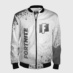 Бомбер мужской Fortnite - white gradient вертикально, цвет: 3D-черный