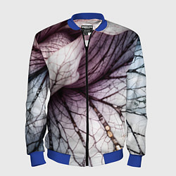 Бомбер мужской Раскрытый цветок, цвет: 3D-синий