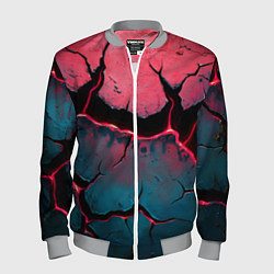 Бомбер мужской Объемные разломы текстура, цвет: 3D-меланж